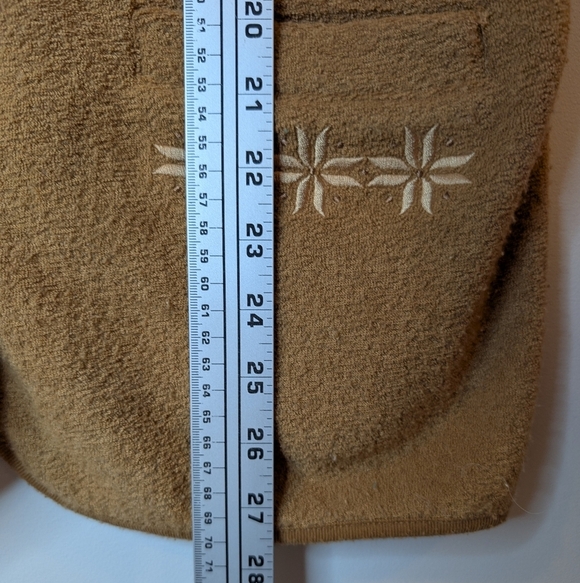 Vintage Tradition Brown Tan Embeoidered Button Up Vest Womens Small (6-8) - Picture 7 of 8